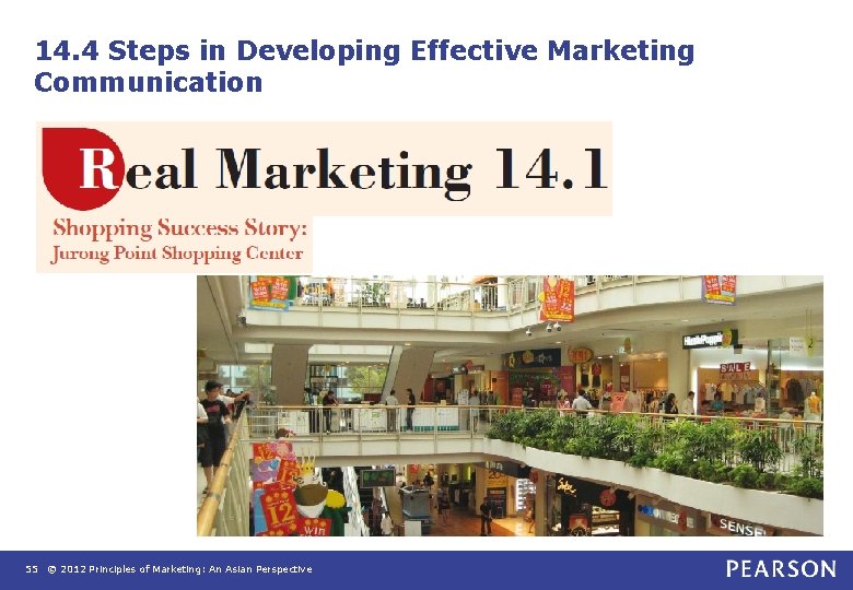 14. 4 Steps in Developing Effective Marketing Communication 55 © 2012 Principles of Marketing: 14. 4 Steps in Developing Effective Marketing Communication 55 © 2012 Principles of Marketing: