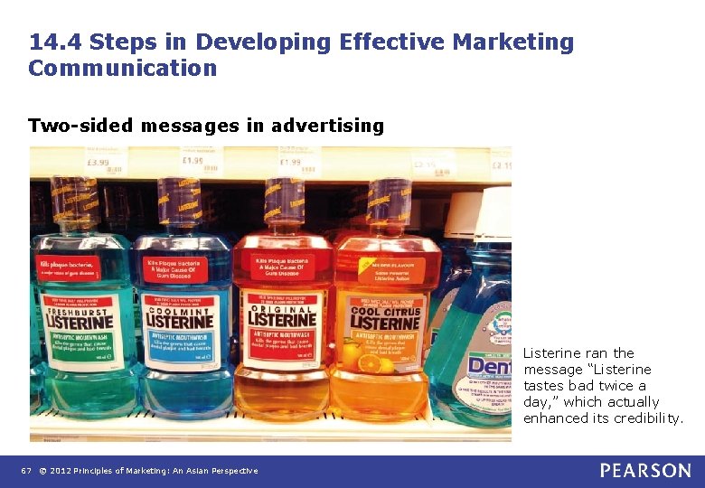 14. 4 Steps in Developing Effective Marketing Communication Two-sided messages in advertising Listerine ran 14. 4 Steps in Developing Effective Marketing Communication Two-sided messages in advertising Listerine ran