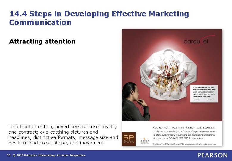 14. 4 Steps in Developing Effective Marketing Communication Attracting attention To attract attention, advertisers 14. 4 Steps in Developing Effective Marketing Communication Attracting attention To attract attention, advertisers