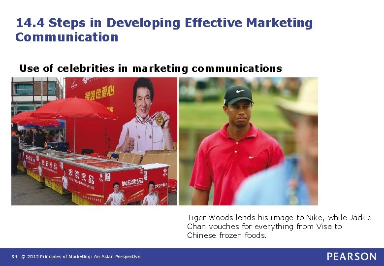 14. 4 Steps in Developing Effective Marketing Communication Use of celebrities in marketing communications 14. 4 Steps in Developing Effective Marketing Communication Use of celebrities in marketing communications