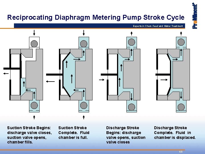 Reciprocating Diaphragm Metering Pump Stroke Cycle Experts in Chem-Feed and Water Treatment Suction Stroke