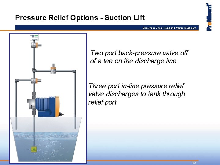 Pressure Relief Options - Suction Lift Experts in Chem-Feed and Water Treatment Two port