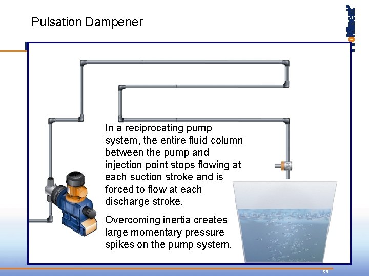 Pulsation Dampener Experts in Chem-Feed and Water Treatment In a reciprocating pump system, the
