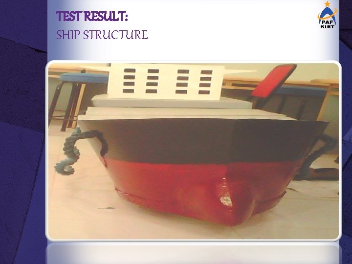 TEST RESULT: SHIP STRUCTURE 