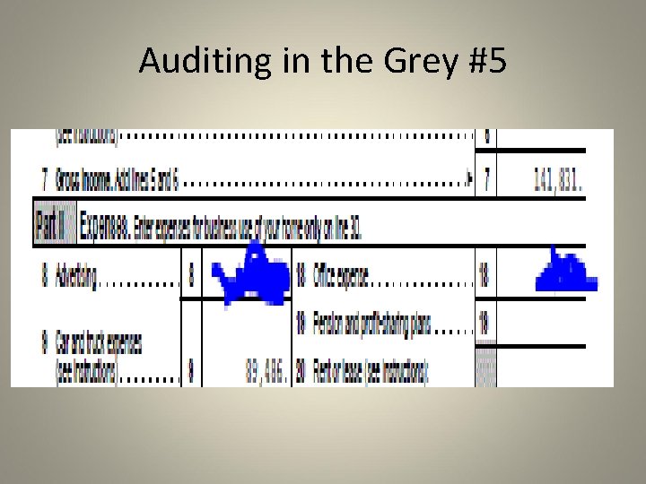 Auditing in the Grey #5 