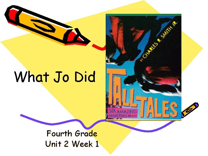 What Jo Did Fourth Grade Unit 2 Week 1 