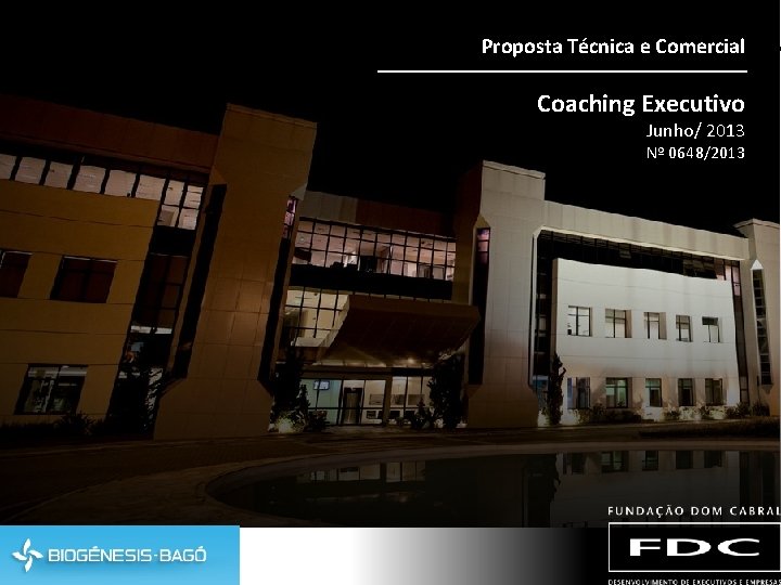 Proposta Técnica e Comercial Coaching Executivo Junho/ 2013 Nº 0648/2013 logo 