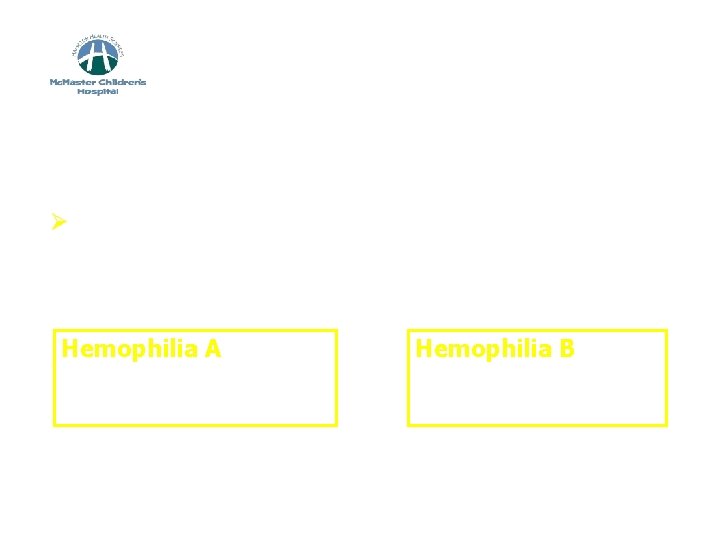 What is Hemophilia? Hemophilia Ø A genetic (inherited) disorder in which a clotting protein