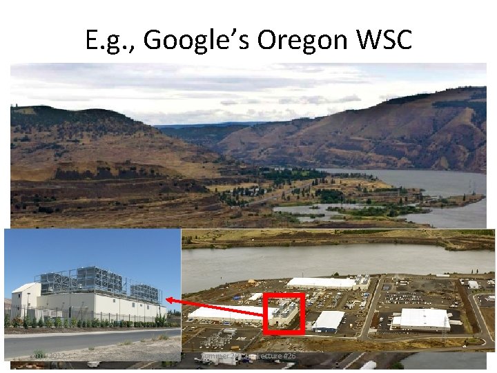 E. g. , Google’s Oregon WSC 8/01/2012 Summer 2012 -- Lecture #26 9 