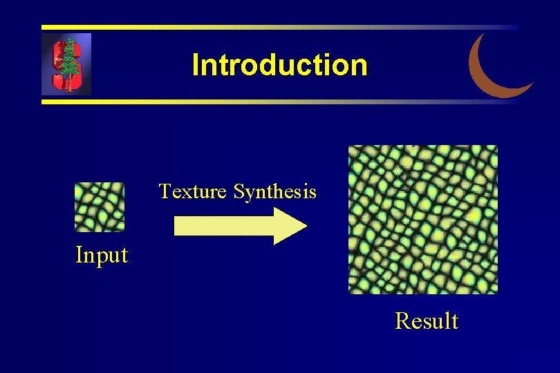 Introduction Texture Synthesis Input Result 