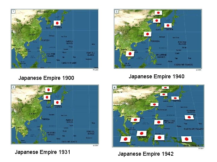 Japanese Empire 1900 Japanese Empire 1931 Japanese Empire 1940 Japanese Empire 1942 