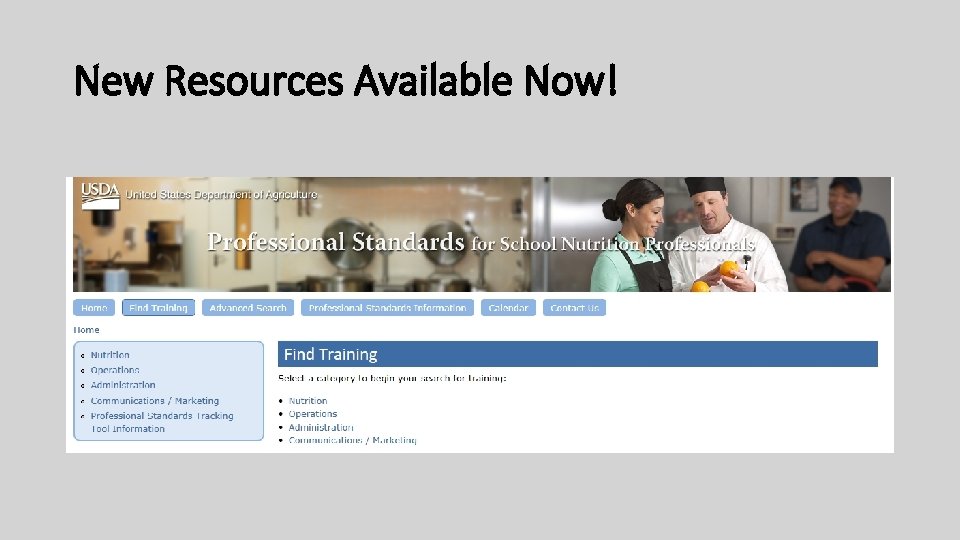 New Resources Available Now! 