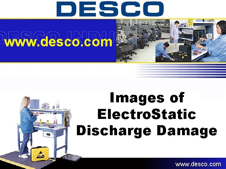 www. desco. com Images of Electro. Static Discharge Damage www. desco. com www. desco. com Images of Electro. Static Discharge Damage www. desco. com