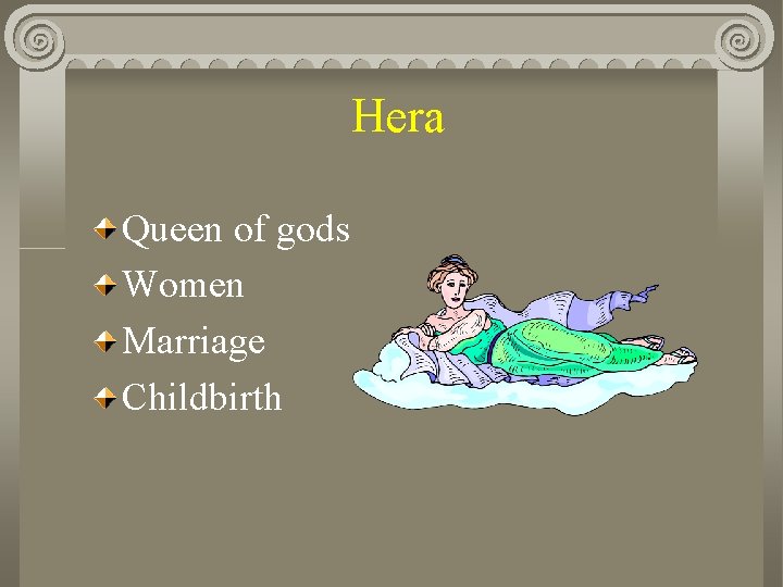 Hera Queen of gods Women Marriage Childbirth 