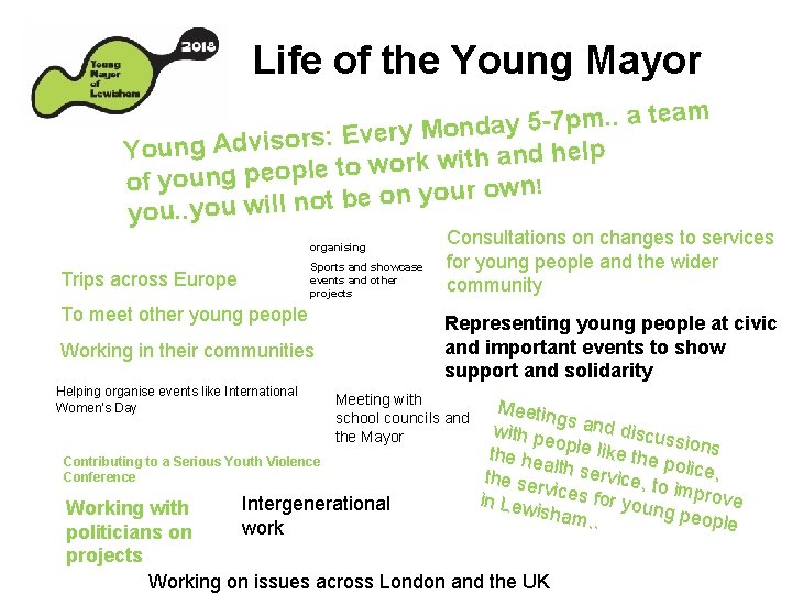 Life of the Young Mayor team a. . m p 7 5 y a
