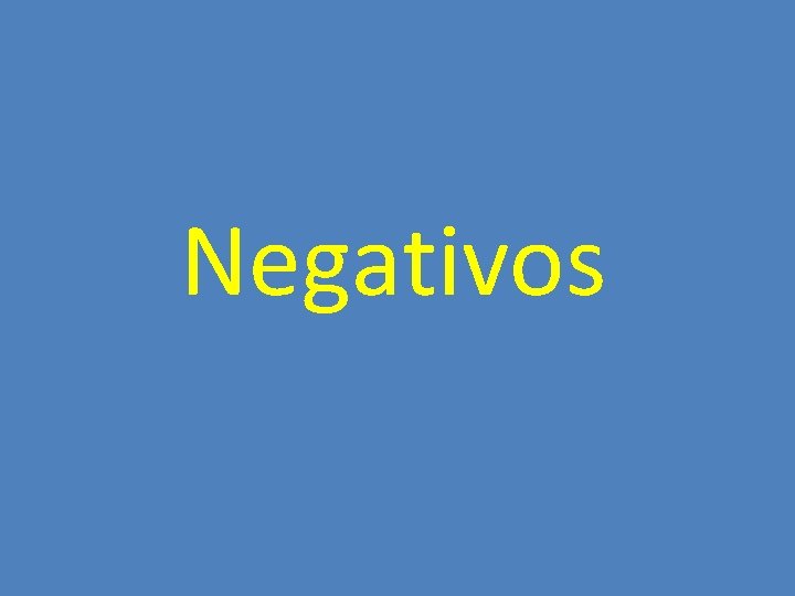 Negativos 