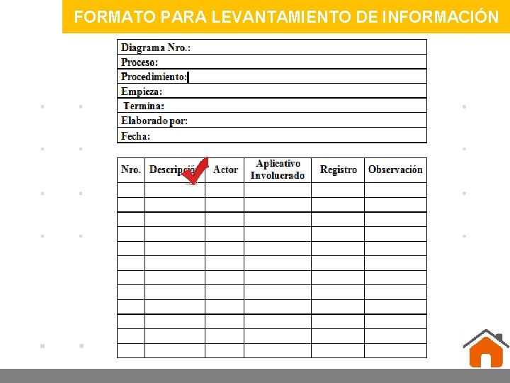 FORMATO PARA LEVANTAMIENTO DE INFORMACIÓN www. company. com 