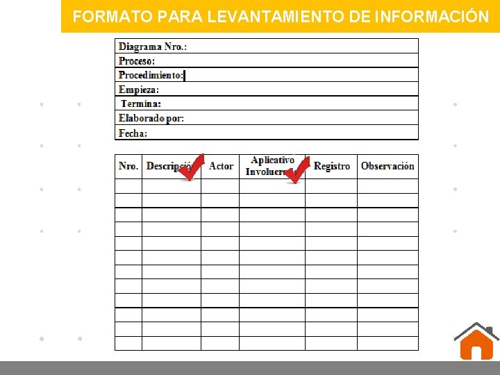 FORMATO PARA LEVANTAMIENTO DE INFORMACIÓN www. company. com 