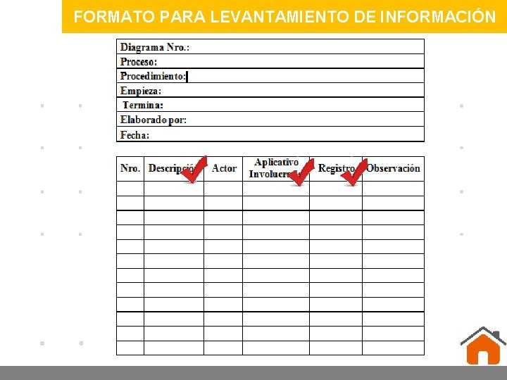 FORMATO PARA LEVANTAMIENTO DE INFORMACIÓN www. company. com 