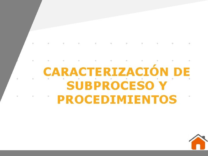 CARACTERIZACIÓN DE SUBPROCESO Y PROCEDIMIENTOS www. company. com 