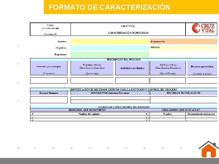 FORMATO DE CARACTERIZACIÓN www. company. com 