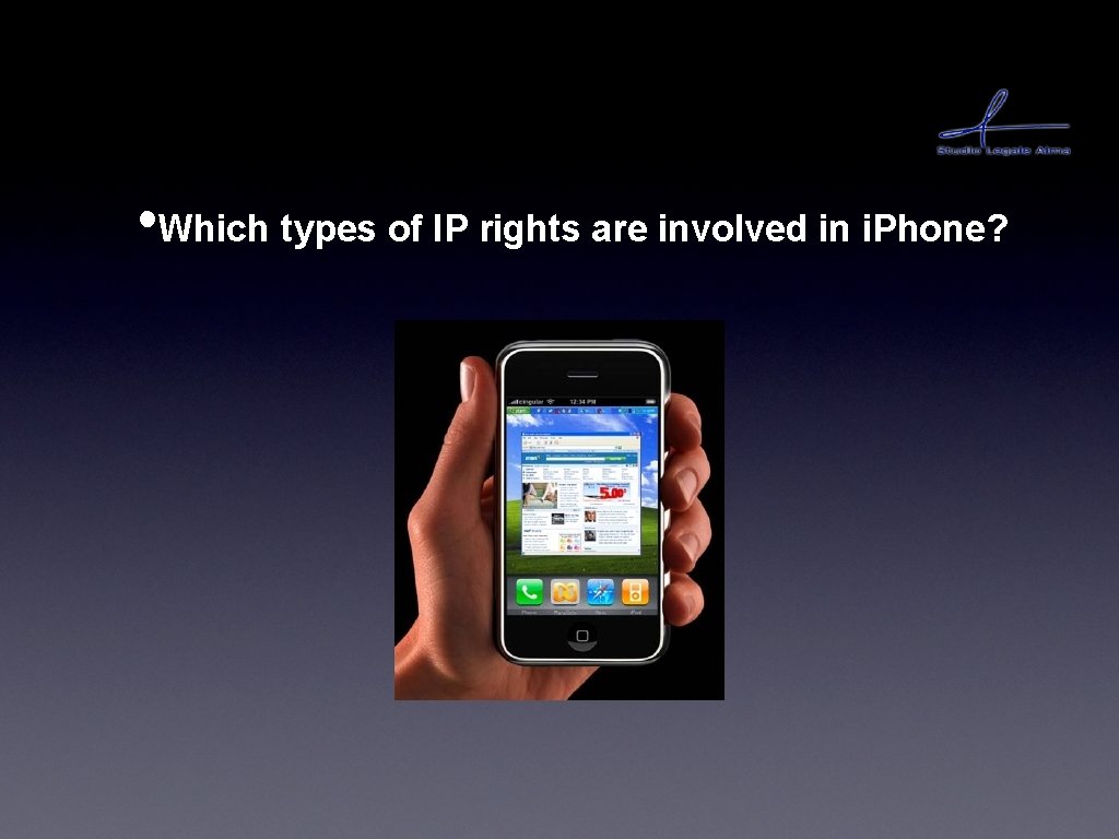  • Which types of IP rights are involved in i. Phone? 