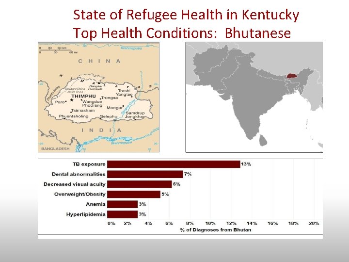 State of Refugee Health in Kentucky Top Health Conditions: Bhutanese 