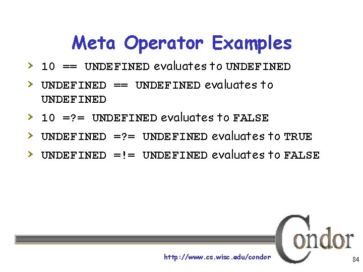 Meta Operator Examples › 10 == UNDEFINED evaluates to UNDEFINED › UNDEFINED == UNDEFINED