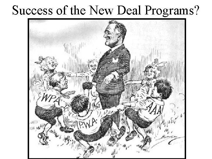 Success of the New Deal Programs? 