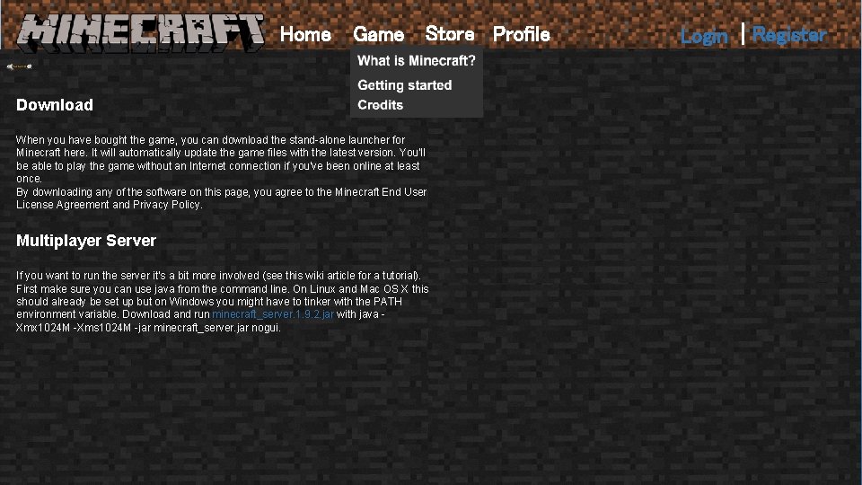 Home Game Store Profile Download When you have bought the game, you can download