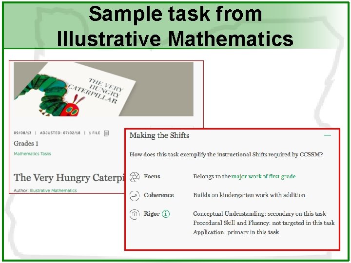 Sample task from Illustrative Mathematics 