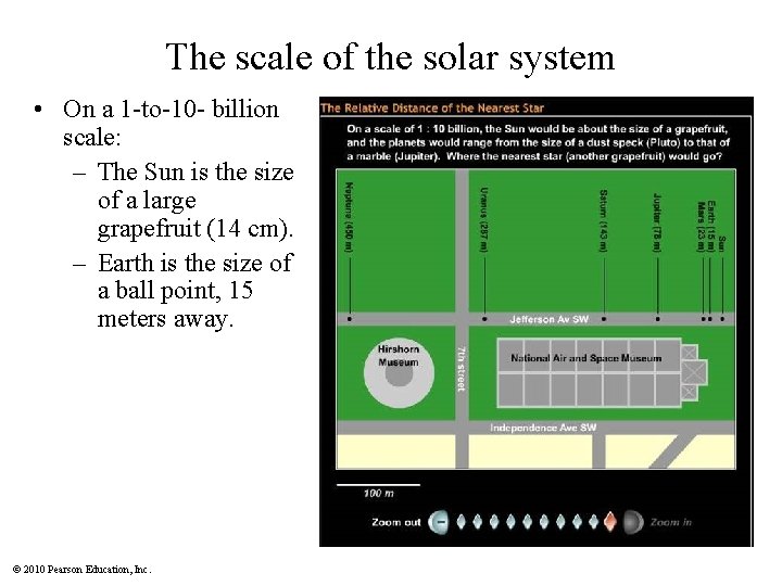 The scale of the solar system • On a 1 -to-10 - billion scale: The scale of the solar system • On a 1 -to-10 - billion scale: