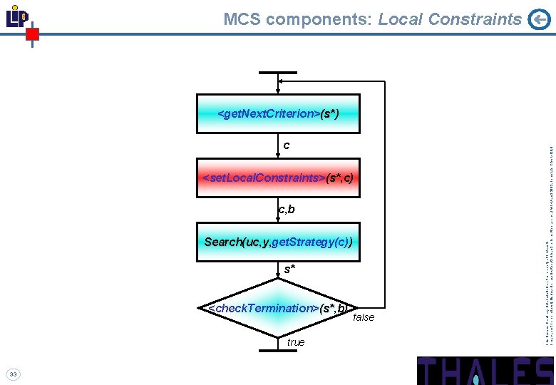 c <set. Local. Constraints>(s*, c) c, b Search(uc, y, get. Strategy(c) ) , y,