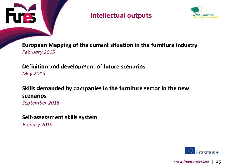 Intellectual outputs European Mapping of the current situation in the furniture industry February 2015