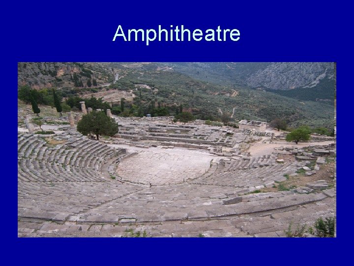 Amphitheatre 