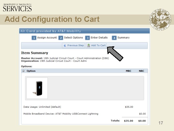 Add Configuration to Cart 17 