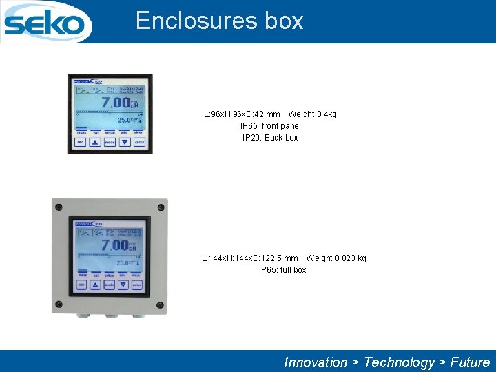 Enclosures box L: 96 x. H: 96 x. D: 42 mm Weight 0, 4