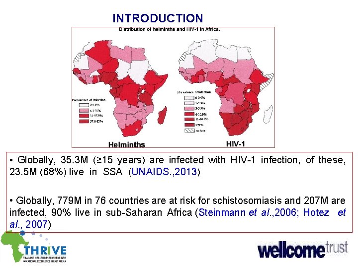 INTRODUCTION • Globally, 35. 3 M (≥ 15 years) are infected with HIV-1 infection,