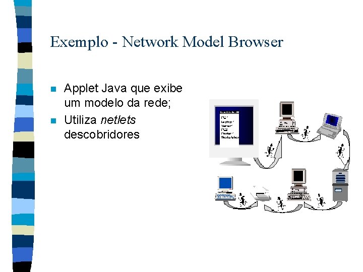 Exemplo - Network Model Browser n n Applet Java que exibe um modelo da