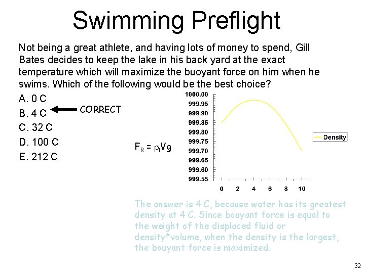 Swimming Preflight Not being a great athlete, and having lots of money to spend,