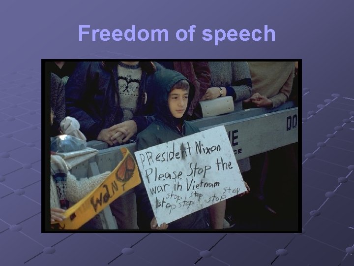 Freedom of speech 