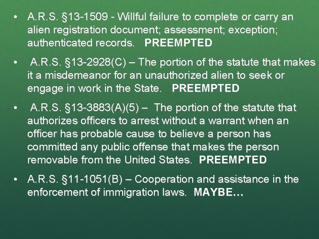  • A. R. S. § 13 -1509 - Willful failure to complete or