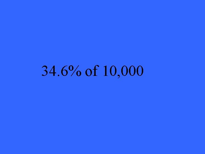 34. 6% of 10, 000 