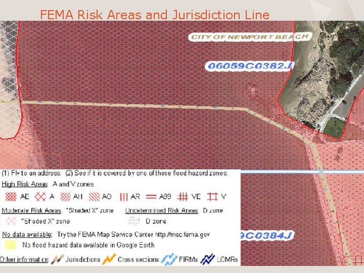 FEMA Risk Areas and Jurisdiction Line 49 