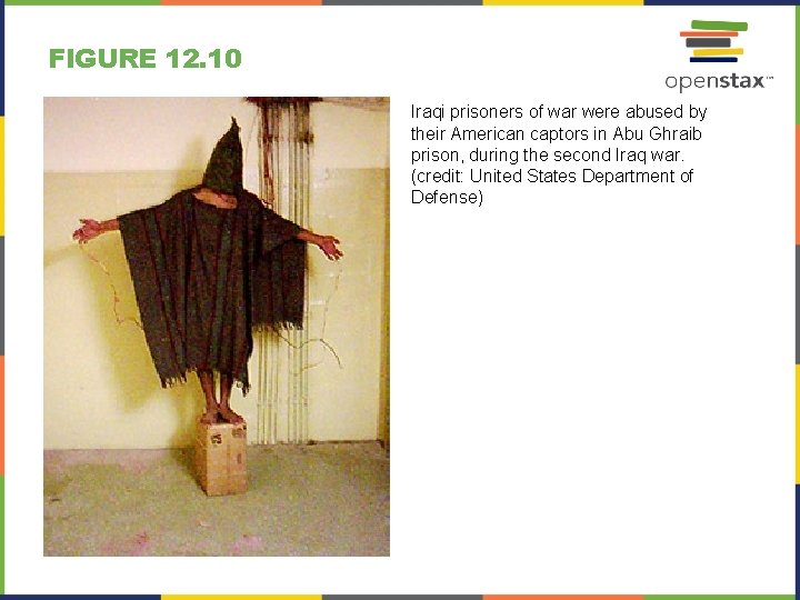 FIGURE 12. 10 Iraqi prisoners of war were abused by their American captors in