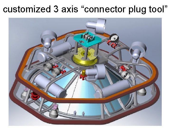 customized 3 axis “connector plug tool” 