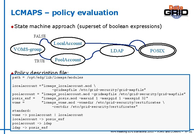 Voms And Lcmaps On Global Permissions And Local
