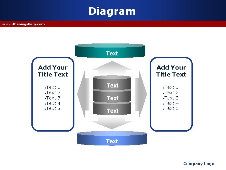 Diagram www. themegallery. com Text Add Your Title Text • Text • Text 1