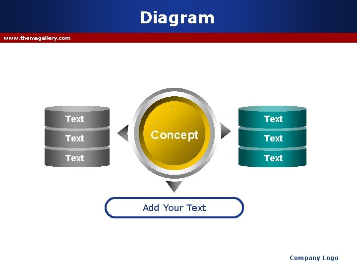 Diagram www. themegallery. com Text Concept Text Add Your Text Company Logo 