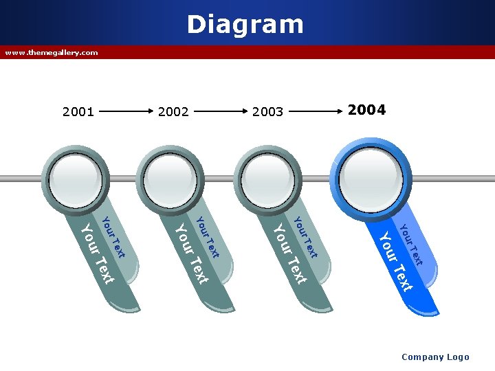Diagram www. themegallery. com 2004 2003 2002 2001 ur Yo t Tex t Tex